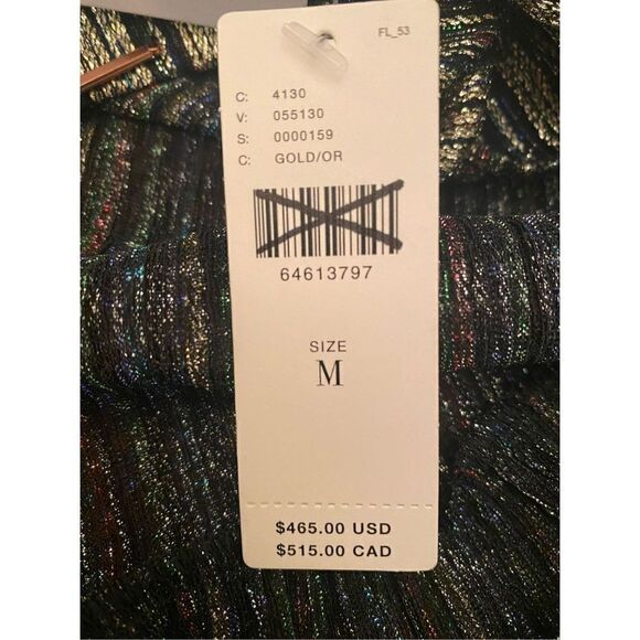 Anthropologie - Misa Metallic High-Low Midi Dress size M - Picture 14 of 14